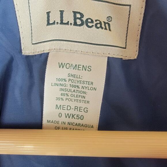 L. L. bean womens pea coat red anchor design buttons lined size M - Picture 3 of 6